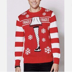 A Christmas Story Leg Lamp Ugly Christmas Sweater Mens Size Medium